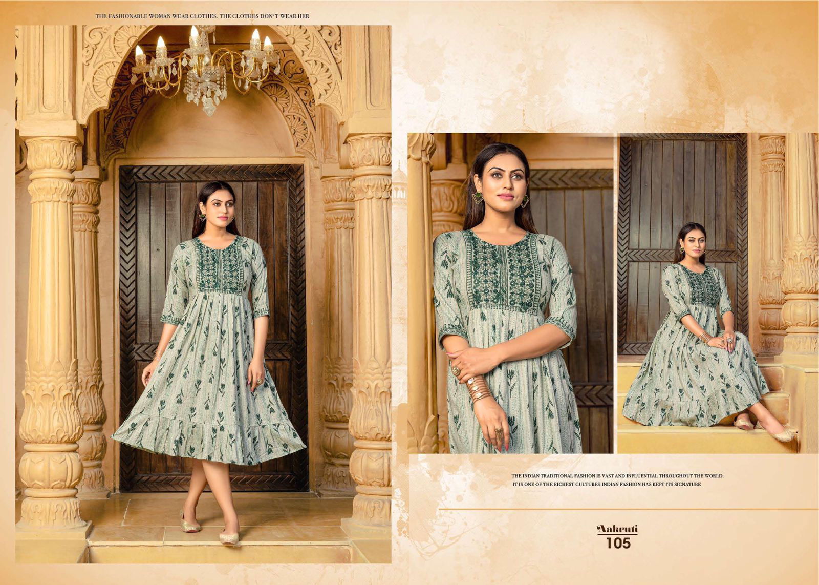 Aakruti 101 Heavy New Ethnic Wear Rayon Embroidery Kurti Collection
